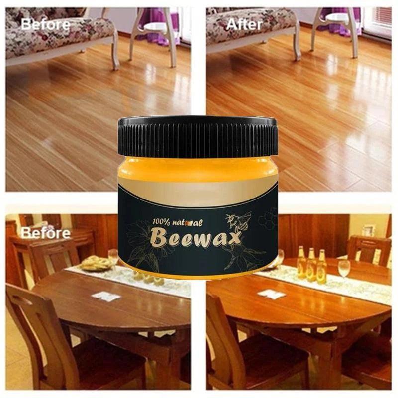 Aceite de cera de abeja para ilustrar madera.
